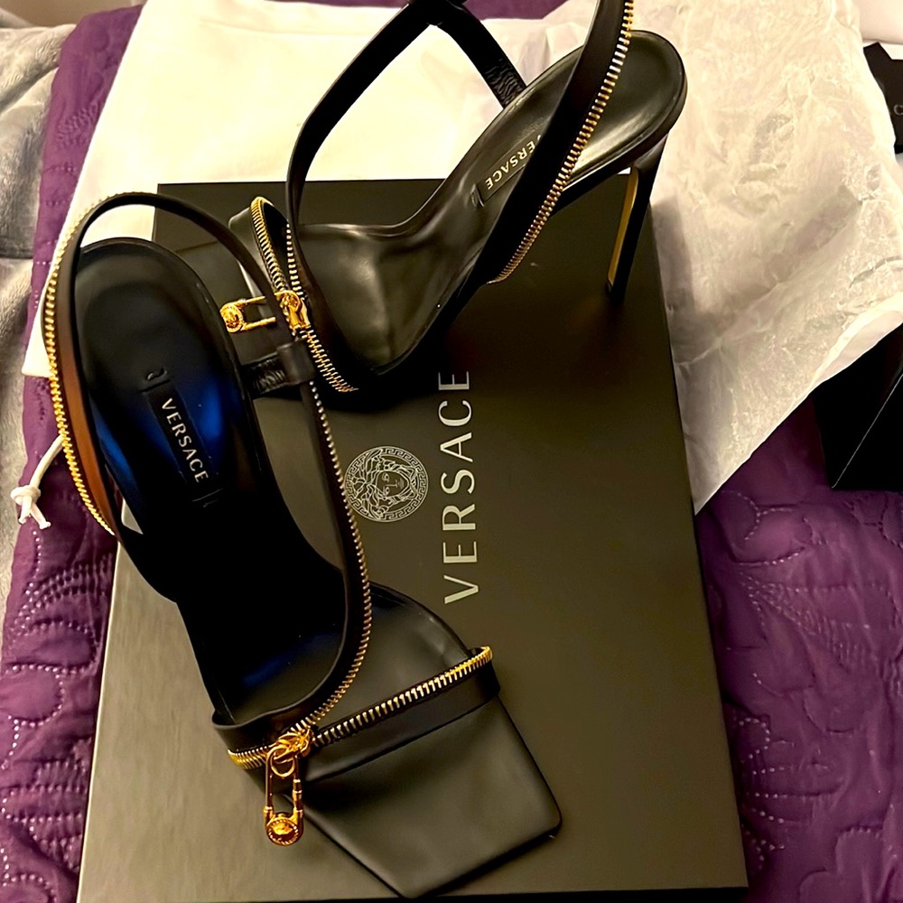 Versace Safety Pin heels